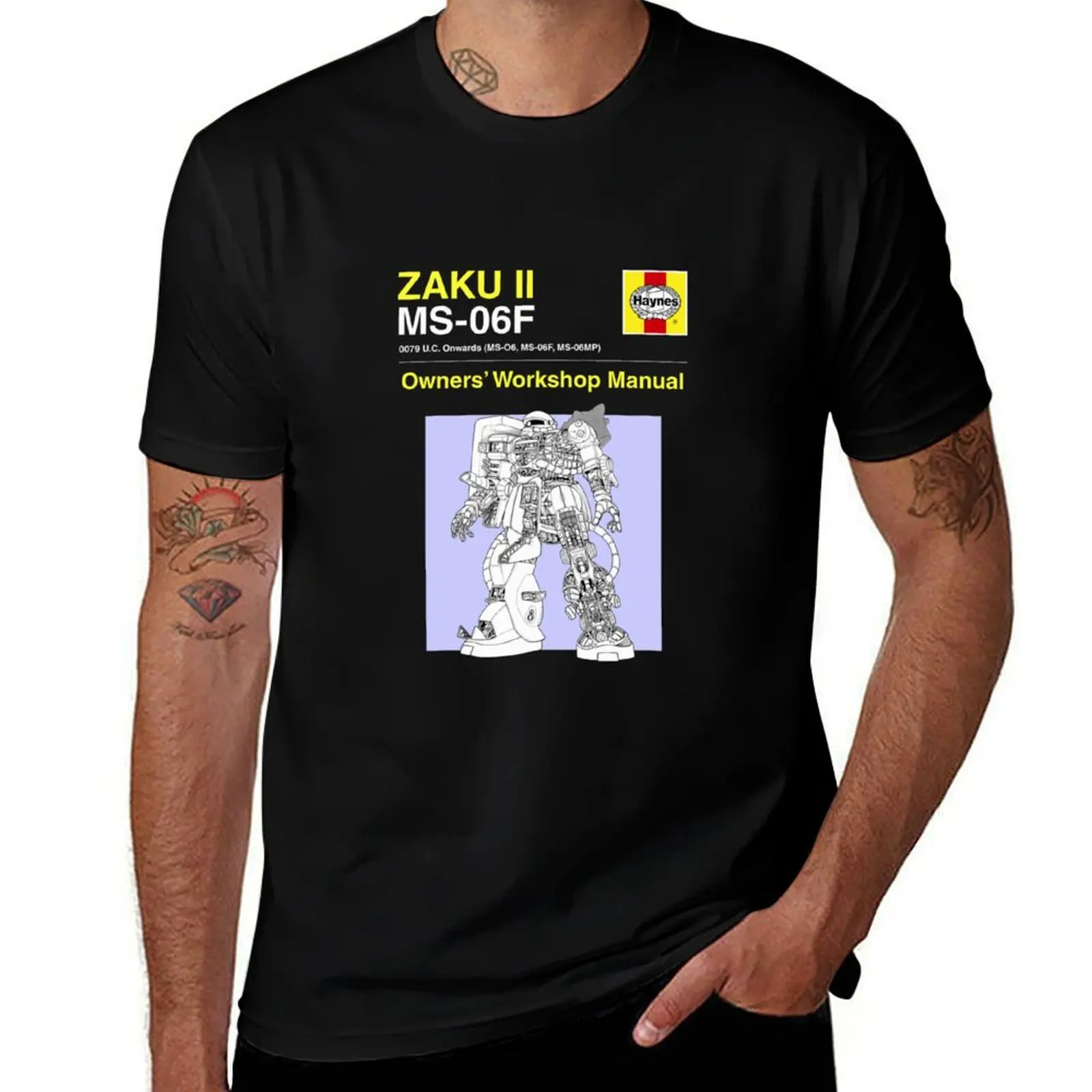 Gundam Zaku Ii Owners Manual 1919 T-Shirt cute clothes luxury clothing labubu funny t shirts for men