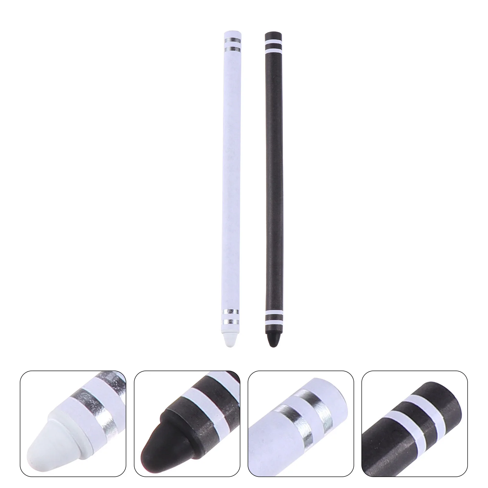 

2Pcs Capacitive Stylus Pen High Precision Silicone Tip Smooth Grip Writing No Noise Compatible with All Touch Screen Devices