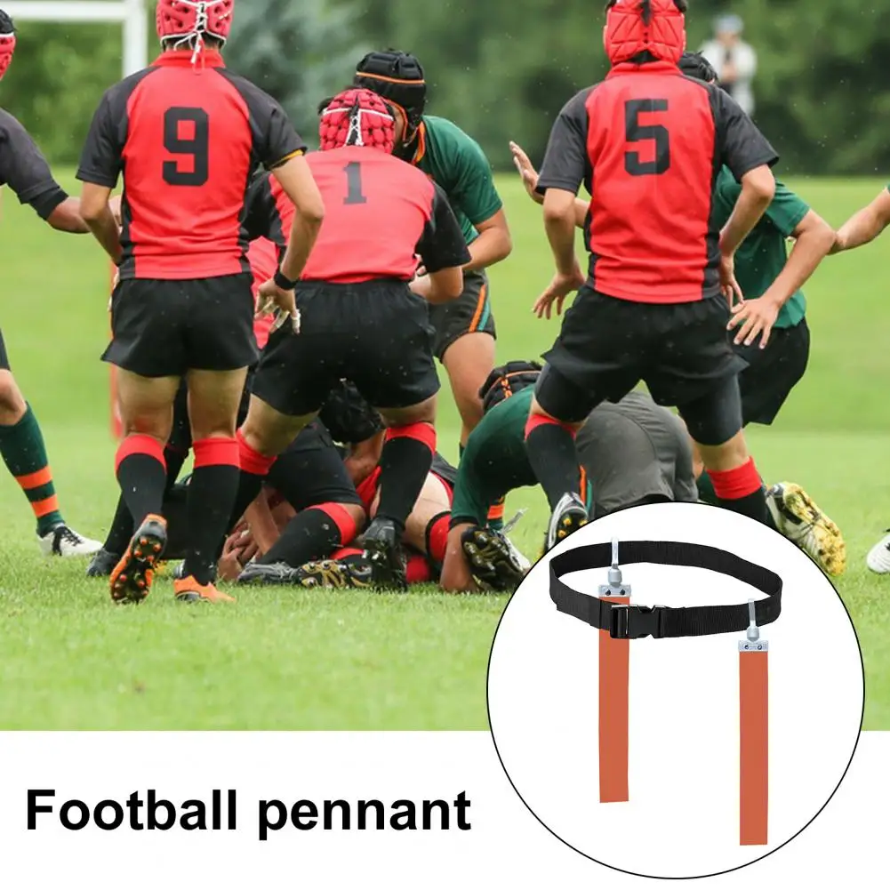 Youths Flag Football Belts Sports Flag Premium Adjustable Flag Football Belts Vibrant Color Soft Wear Resistant Sports for Wide