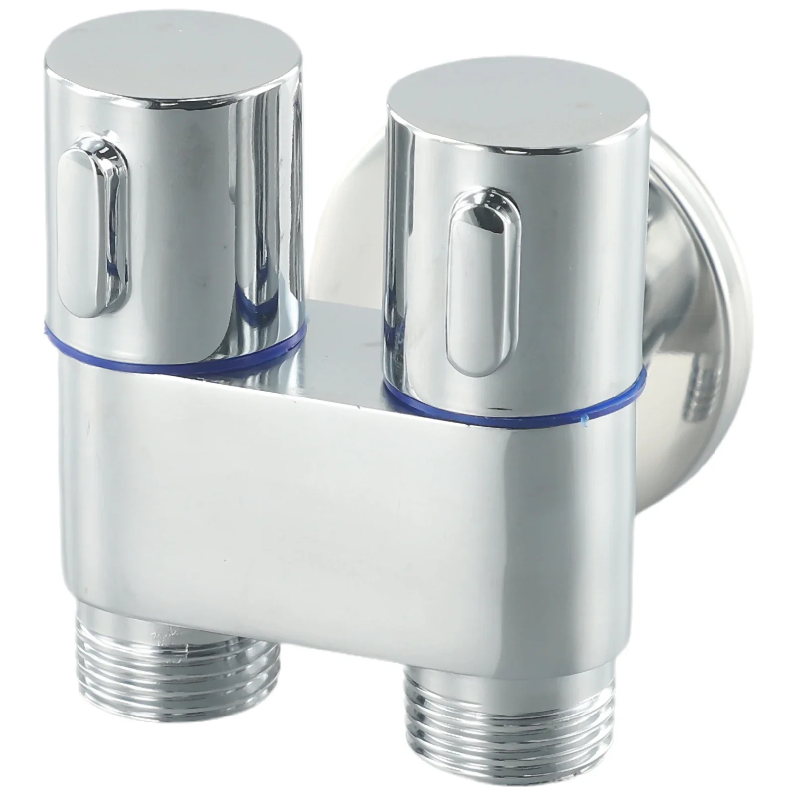 

G1/2 Double Control Washing Machine Faucet Toilet Triangle Valve 60*70*75MM For Bathroom Basin Kitchen Sink Parts