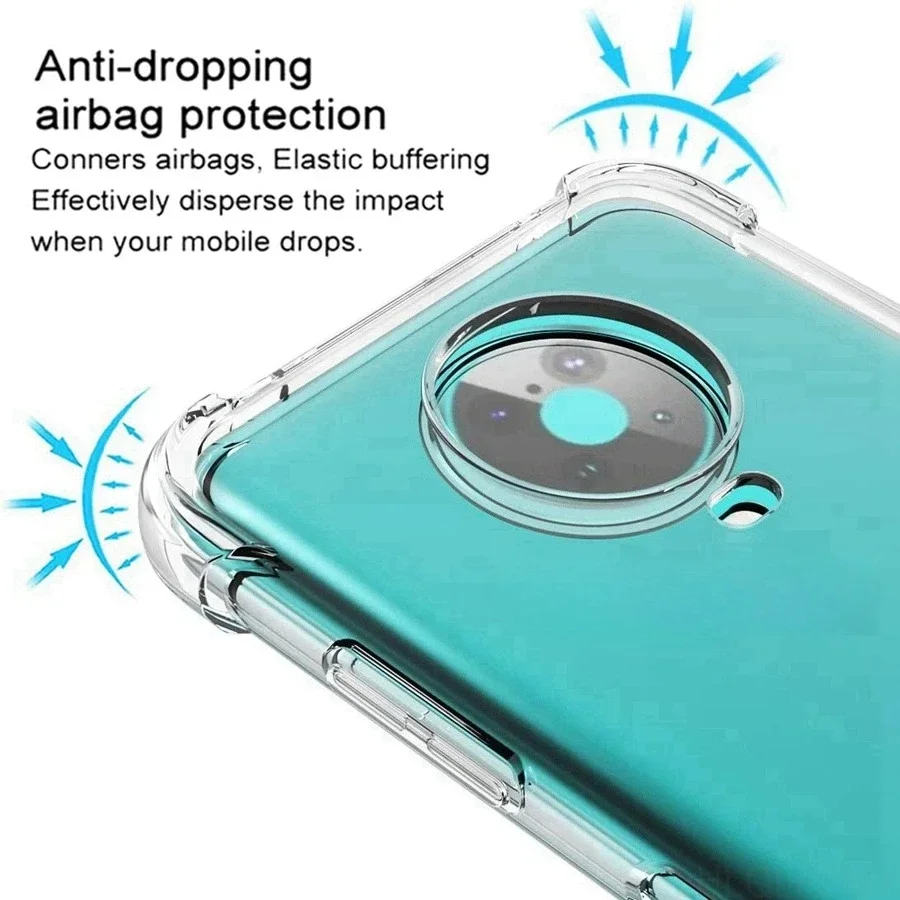 EUCAGR Shockproof TPU Case For Nokia G50 G10 G20 G21 X10 X20 XR20 XR21 C30 C21 Plus G60 X30 5G G42 C10 C12 C32 C22 G22 Cover - view 4