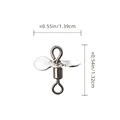 100Pcs Silver Large