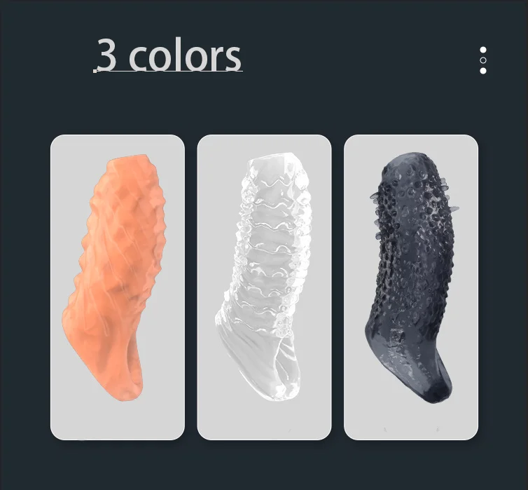 

Men's penis cover thickened, enlarged with spikes, large particles, irregular wolf teeth cover, couple adult sex toy products