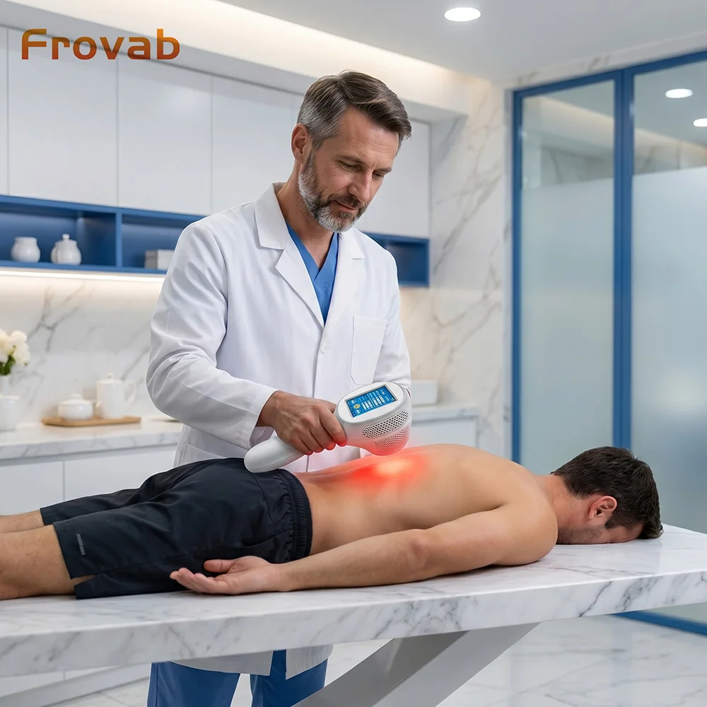 Variable Intensity Class IV Cold Laser Device 15W 810nm 980nm 1064nm NIR Light Therapy with Power Adjustment for Chronic Pain
