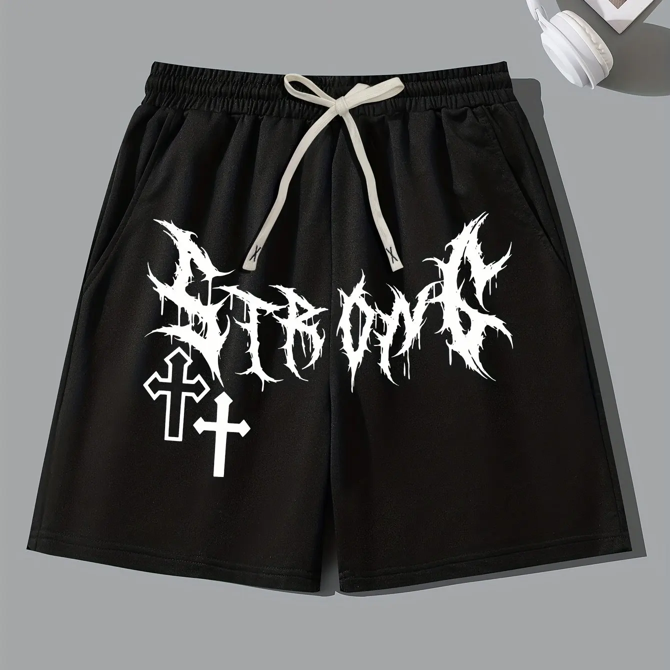 

Street Life Men's Shorts Hot Selling Letter Drawstring Waist Shorts Shorts for Men