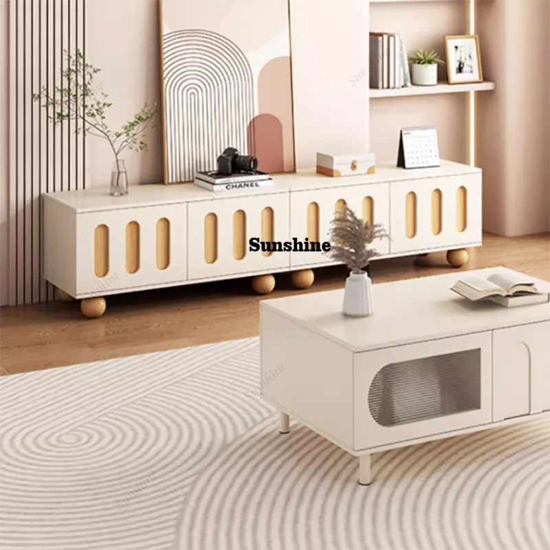 Nordic Cute Tv Stand Modern Premium Unique  Tv Stand Minimalist Aesthetic Meuble Télévision Salon Tv Cabinet Furniture