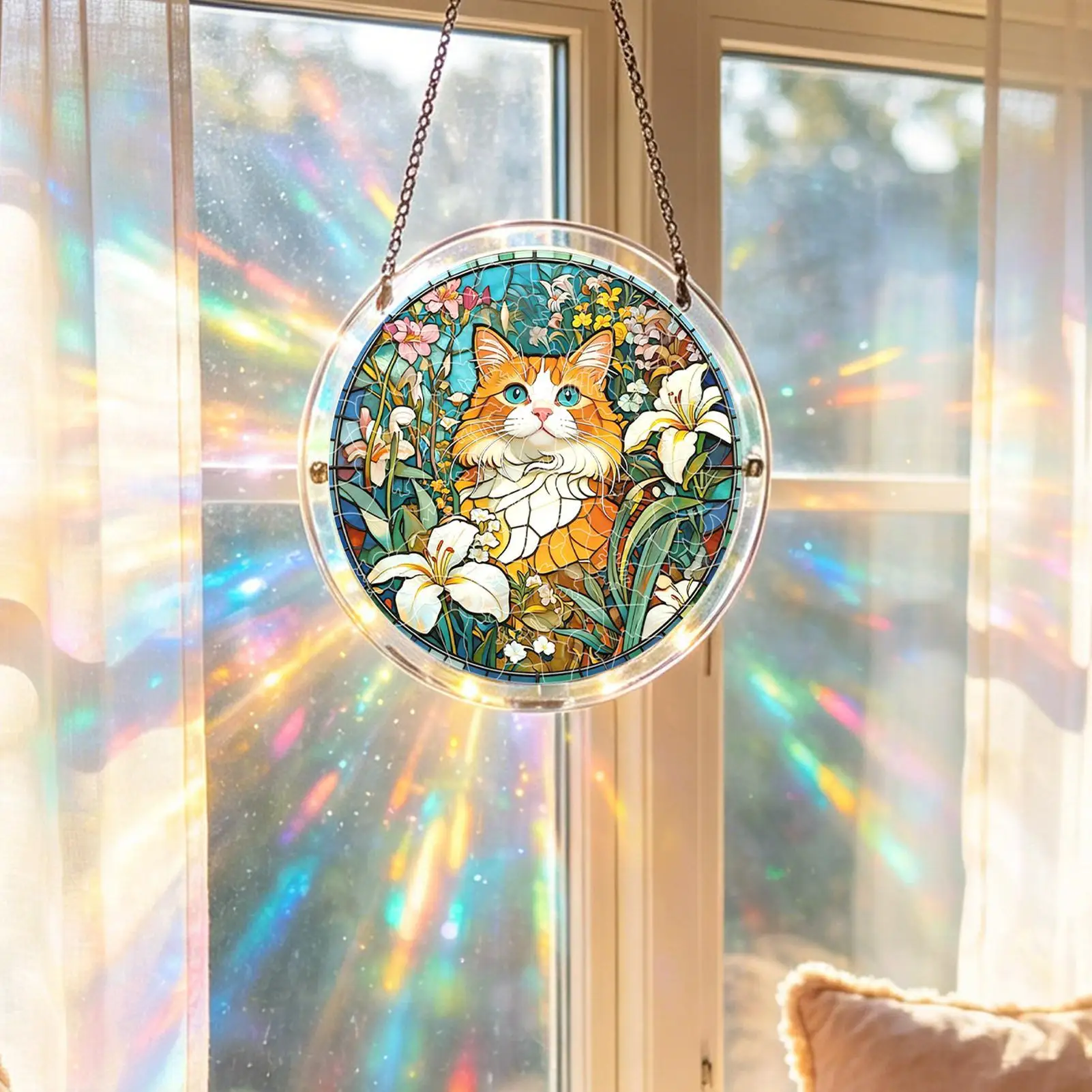 Acrylic Jigsaw Puzzle Suncatcher Home Decor Acrylic Puzzles Suncatcher Window Hanging Crafts  for Apartment Living Room Bedroom