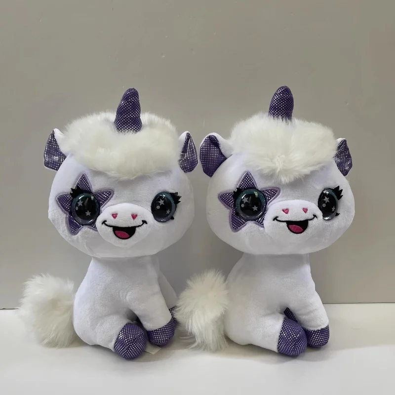 White Unicorn Plush Doll, Children's Holiday Gift, Collection Souvenir Toy