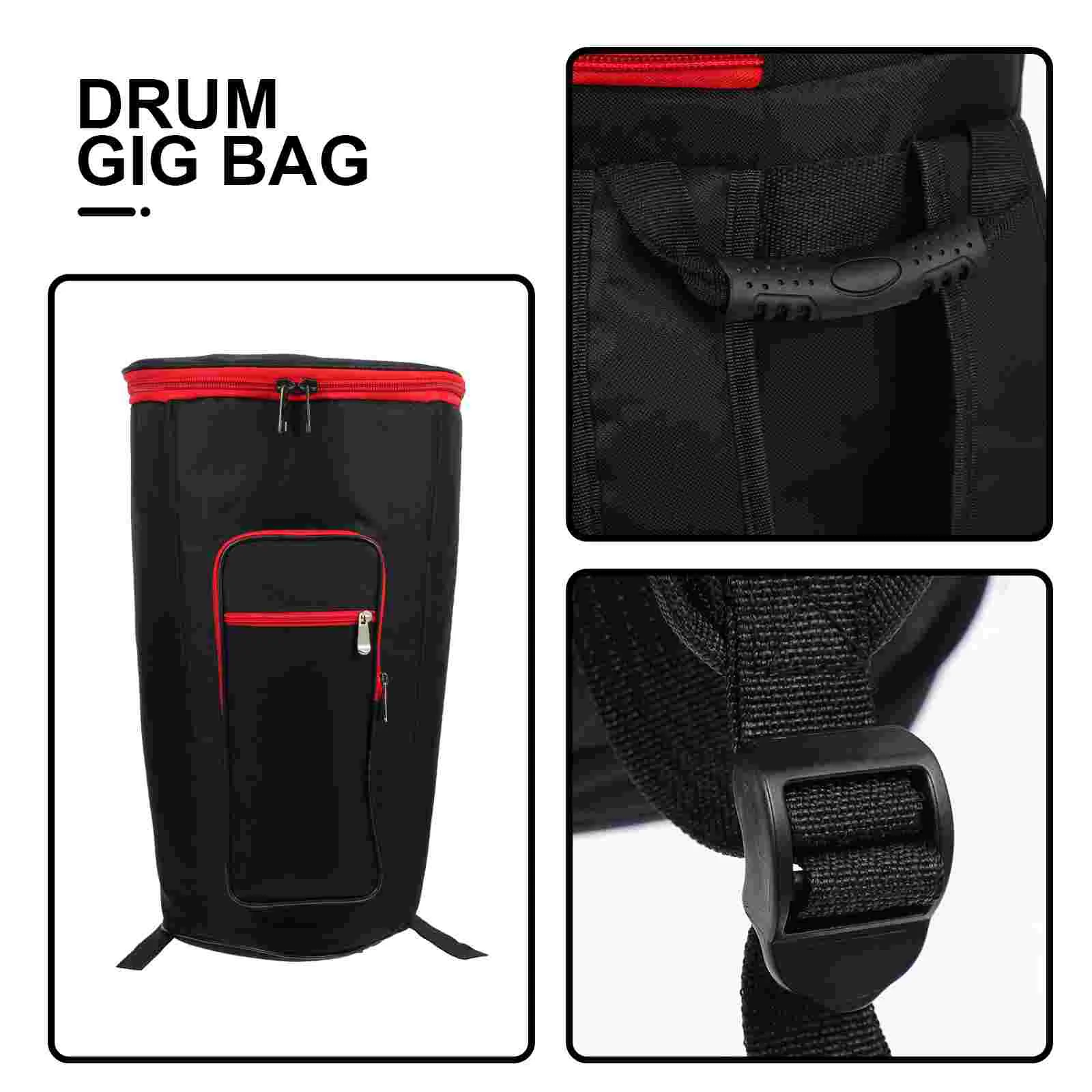 Djembe Bag 8 10 12 Inch African Drum Kit Backpack Camping Instrument Carry Case Drumstick