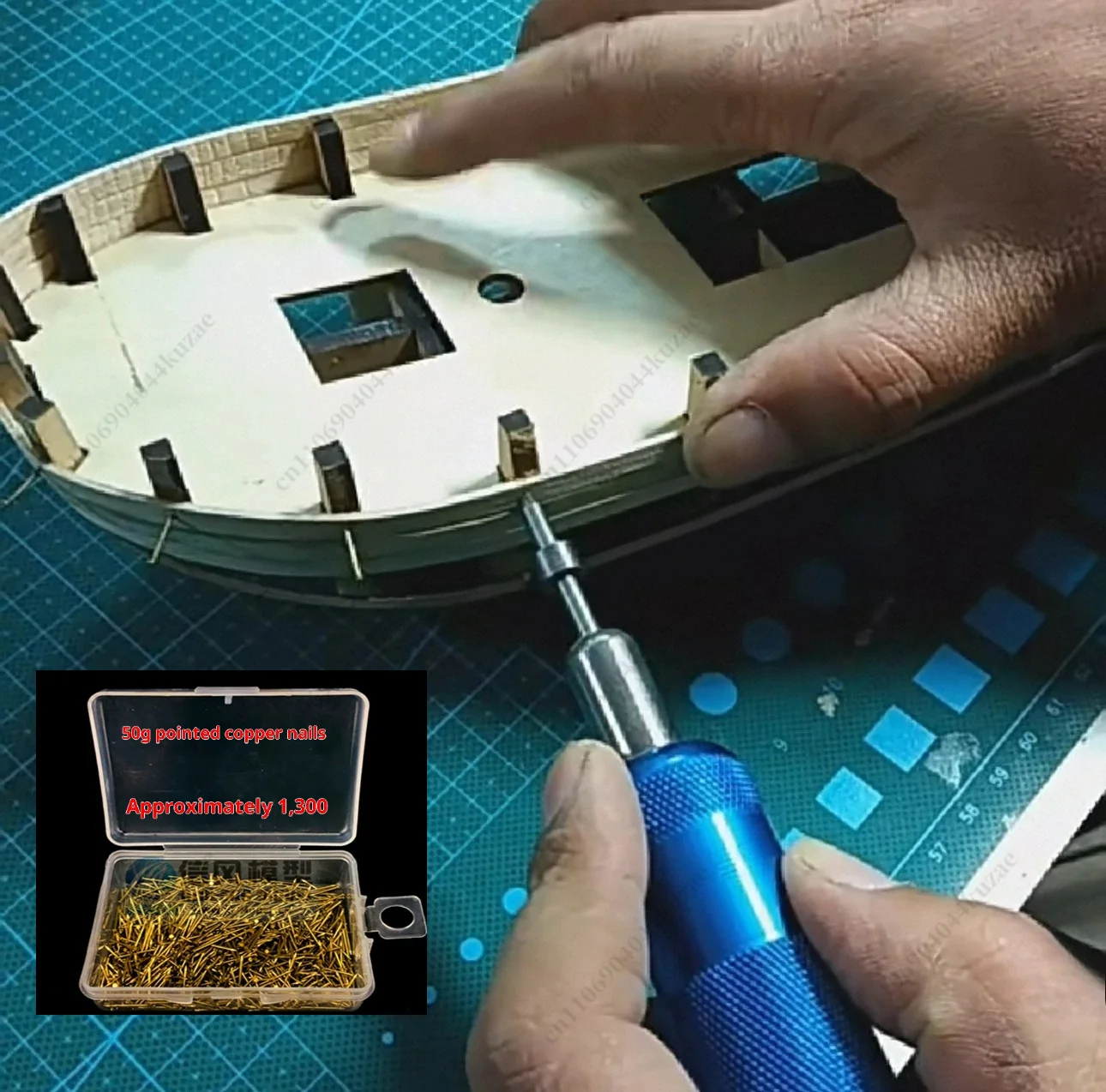 Professional Ship Model Nail Press Tool Kit, Auxiliary Fastening Tools for Hull Surface Assembly