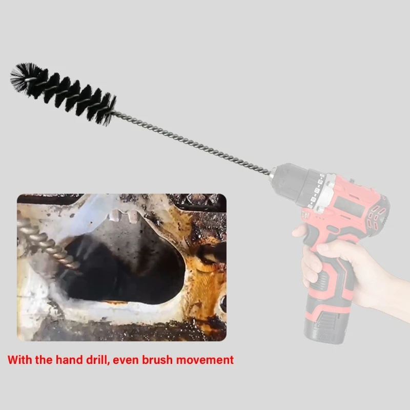 Engine Carbon Brush Cleaner Efficient Engine Carbon Removal Tool Simple Operate for Enhanced Performances & Longevity