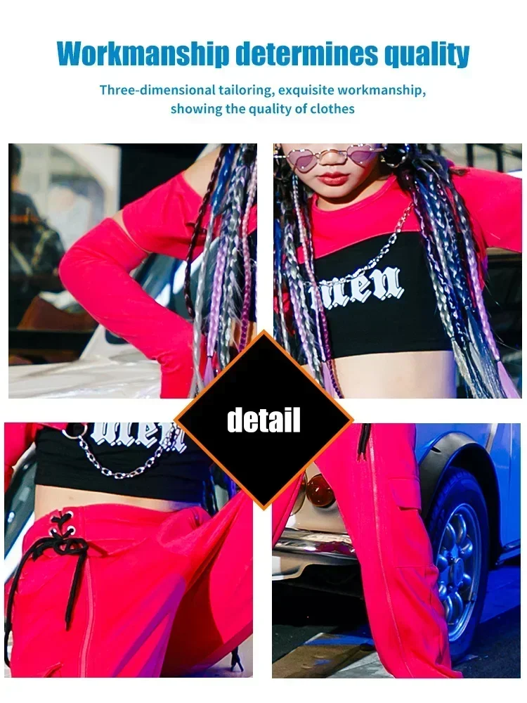 

K-PoP Clothes Children's Jazz Dance Street Dance SuitsChildren's Dance Performance CostumesGirls' Catwalk CostumesCool Girls
