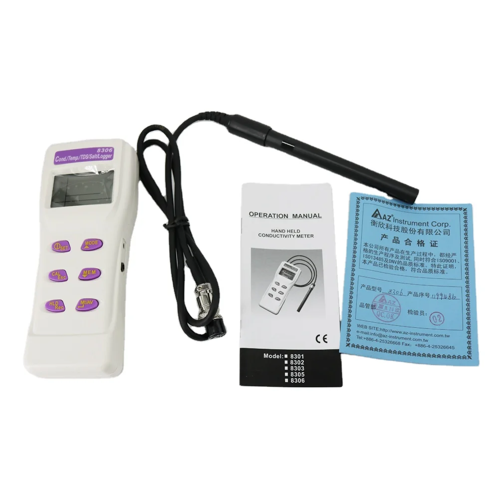 AZ8306 Digital TDS Water Quality Salinity Analyzer Instrument Water Conductivity Meter