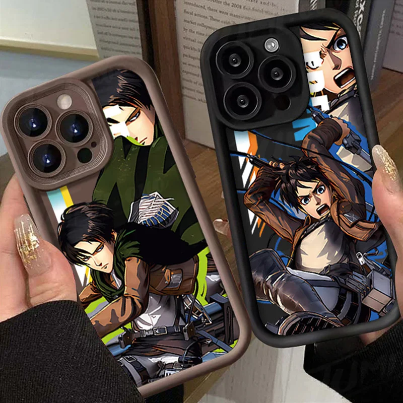 Anime Attack On Titan Phone Case for Xiaomi POCO X6 X5 X4 GT F3 F4 F5 M6 Pro X3 NFC Mi 13T 12T 11T 13 12 11 Lite 5G NE Cover