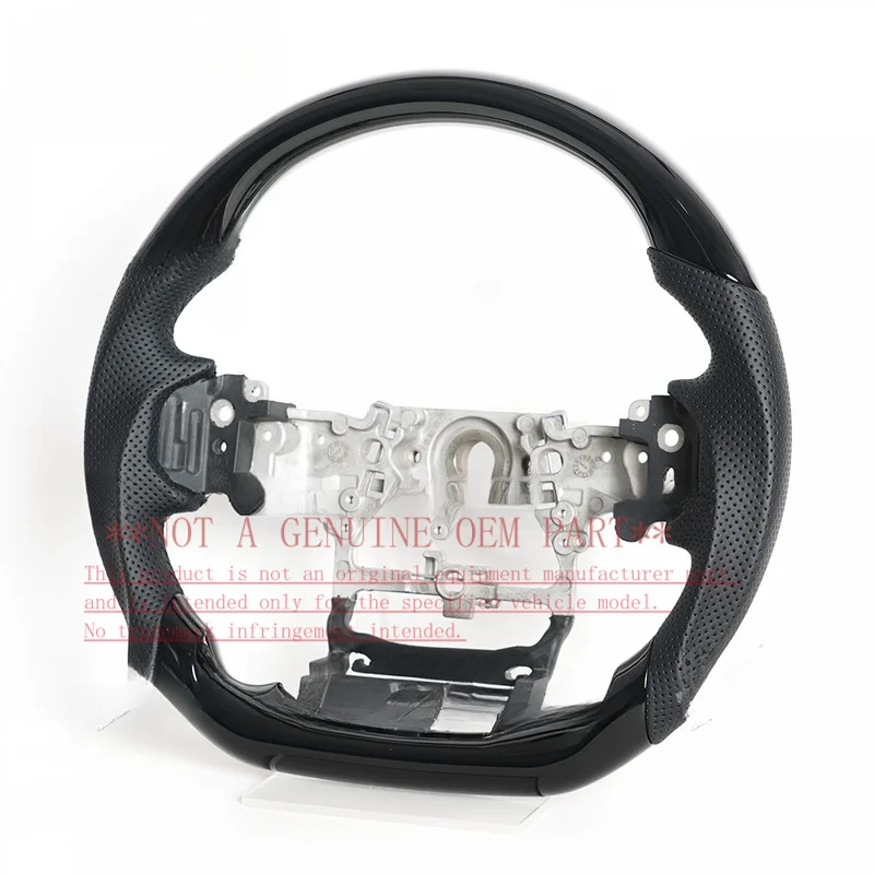 For 24-25 Toyota Prado LC250 Piano Black Sport D Shape Modified Steering Wheel Horn Cover Shell Decorative