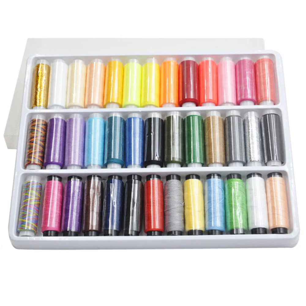 39 Farben Polyester Stick maschine Faden Kit 200 Meter pro Spule zum Quilten Nähmaschinen DIY Handwerk Nähgarn