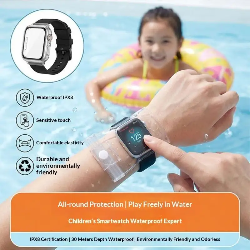 Touchscreen Compatible, Waterproof, PVC Smartwatch Protective Cover - Effective And Easy-to-Use Waterproof