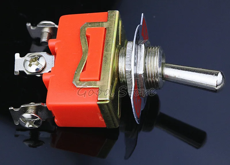 1PCS E-TEN1122  15A 250VAC 3PIN ON-OFF-ON Toggle switch Rocker switch The power switch micro switch orange