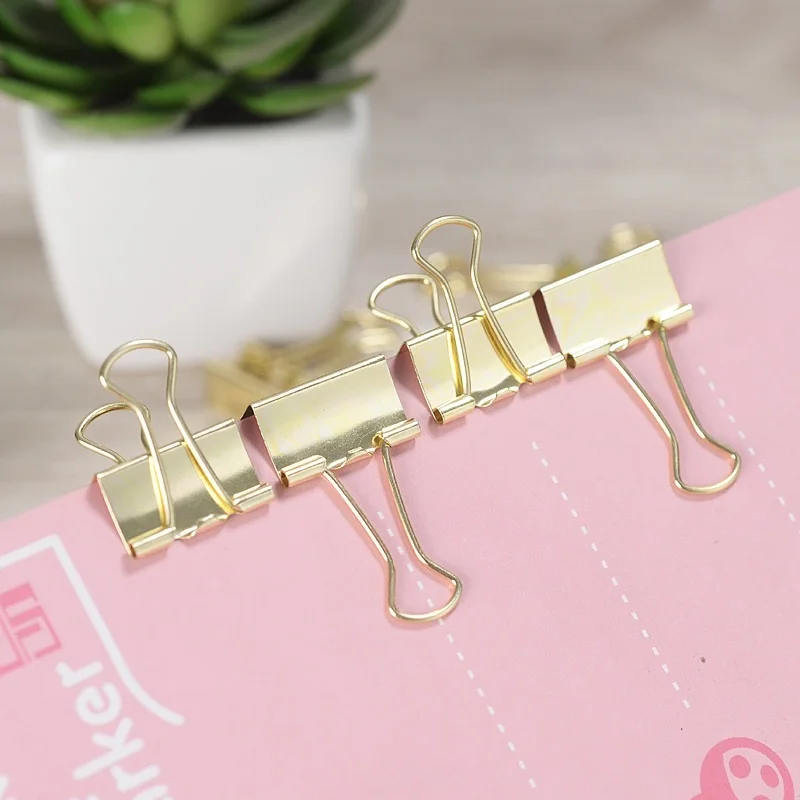 Imagem -02 - Dovetail Metal Binder Clip Papers Binder Produtos de Armazenamento de Papéis 19 mm