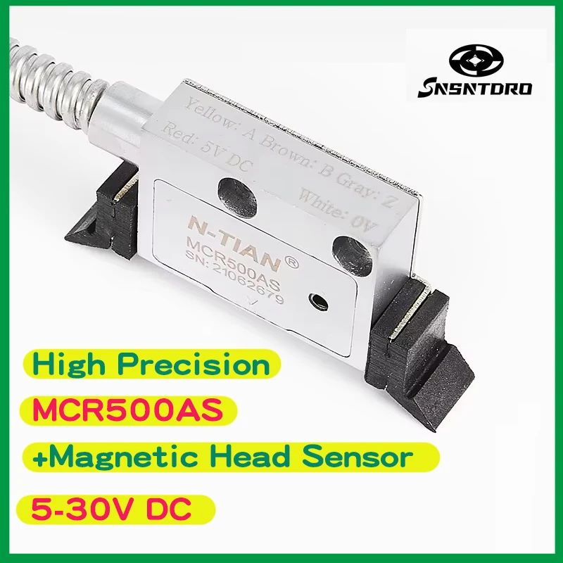 MCR500AS High Precision Magnetic Head Sensor 5-30V ±5μm/M  lathe grinder dro Magnetic Scale Magnetic tape For large milling lath