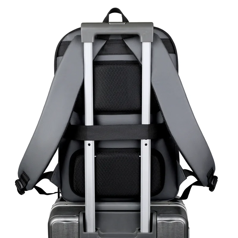Ultra thin foldable business backpack with expandable waterproof backpack and membrane material backpack - view 4