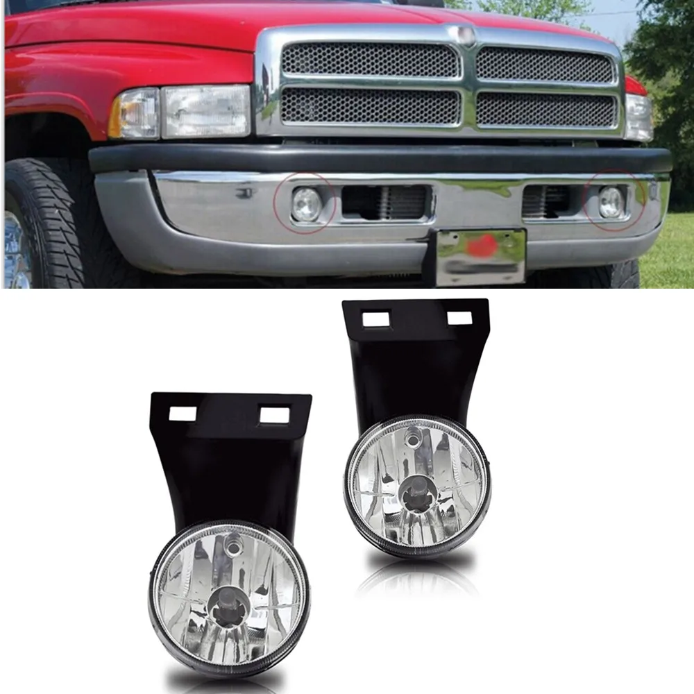 

Противотуманные фары для Dodge Ram 1500 2500 3500 1994-2002 годов, передний бампер, фары дальнего света, прозрачные линзы в сборе