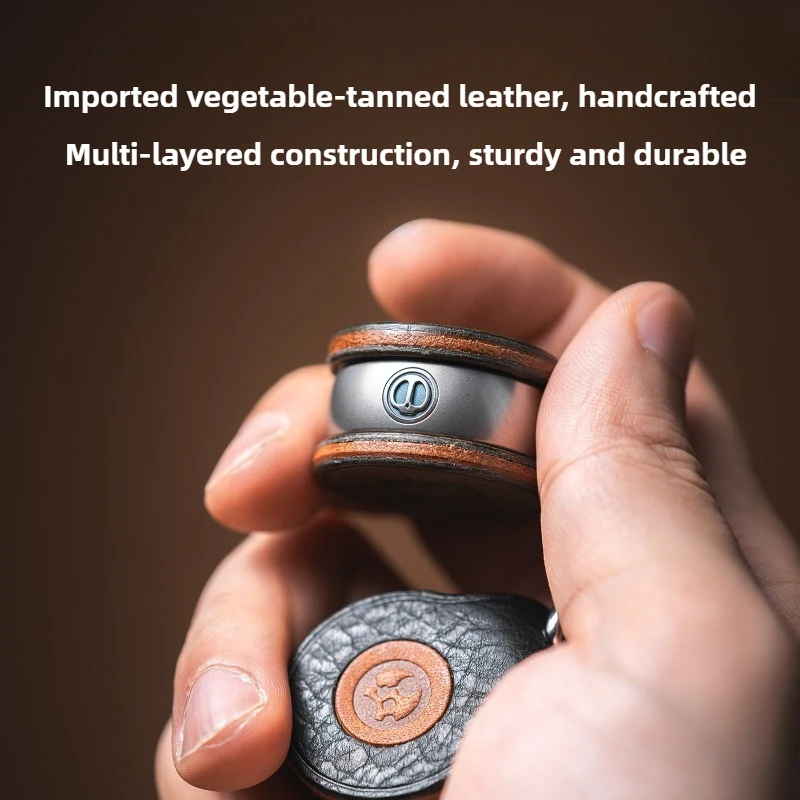 เคสหนังแม่เหล็ก LAUTIE Mechanic I แบบพกพา พร้อมจี้นิ้วมือ ของเล่นคลายเครียด กล่องเก็บของตกแต่ง