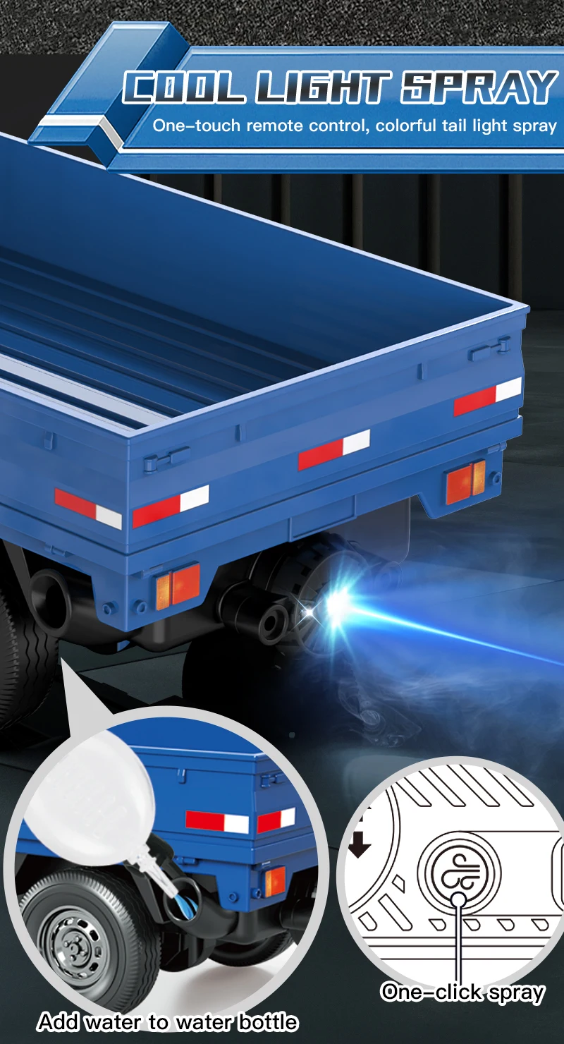 ZWN 1:16/1:18 RC AUTO Simulation Drift Klettern Lkw Led Licht Kleine Fracht Fernbedienung Elektrische Spielzeug Modell für Kinder Geschenke – Detail 6