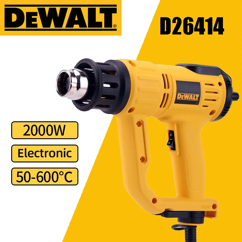 DEWALT Original D26411/D26414 Heat Gun 1800W/2000W  High Endurance 220V Electric Hot Air Gun Film Dryer Nozzle Electric Tools