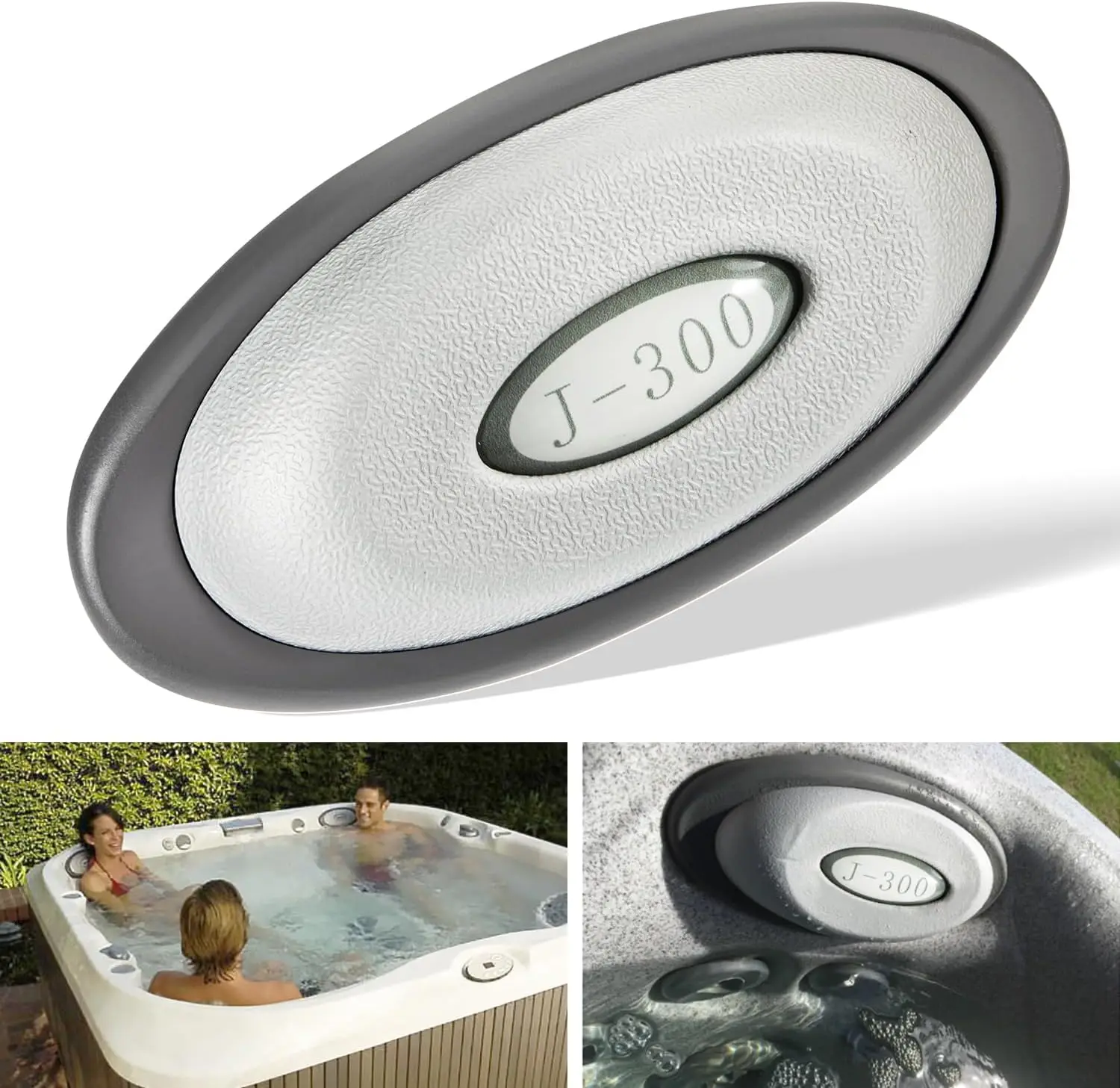 

2472-824 Oval Pillow Insert + Back Mount for Jacuzzi J-300 Series Hot Tubs & Spas(2004-2018), Headrest Pillow Replace 2455-263