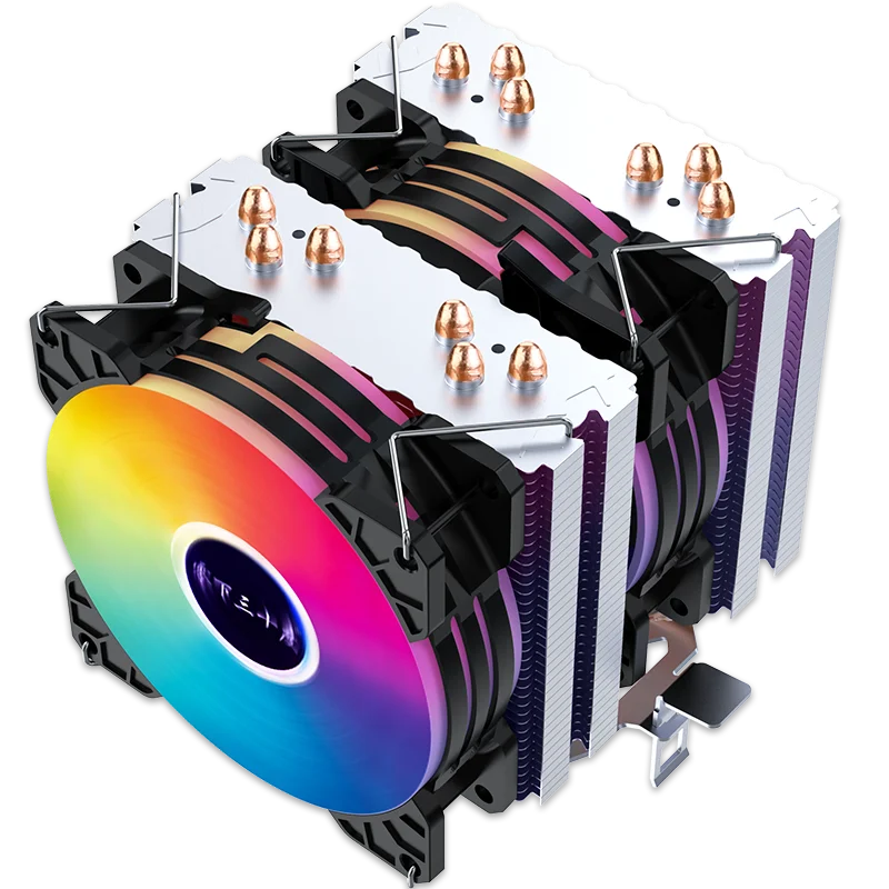 Lufengcool Pc Fan 6 Heatpipes Cpu Koeler 12th 1700 1200 1155 1151 1150 1156 X79/X99 R5 AM4 Amd am3 FM2 2011/2066 AM5