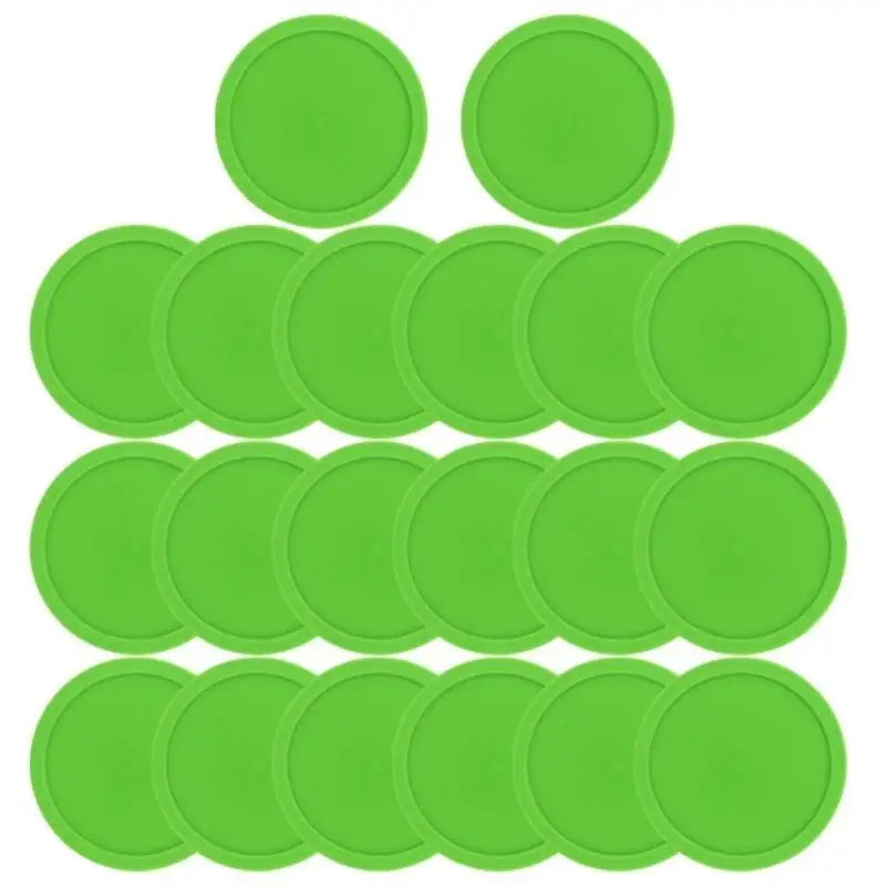 

652F 20Pcs Round Hockey Pucks Air Hockey Pucks Ball Replacement Heavy Hockey Tables Pucks for Game Tables Equipment