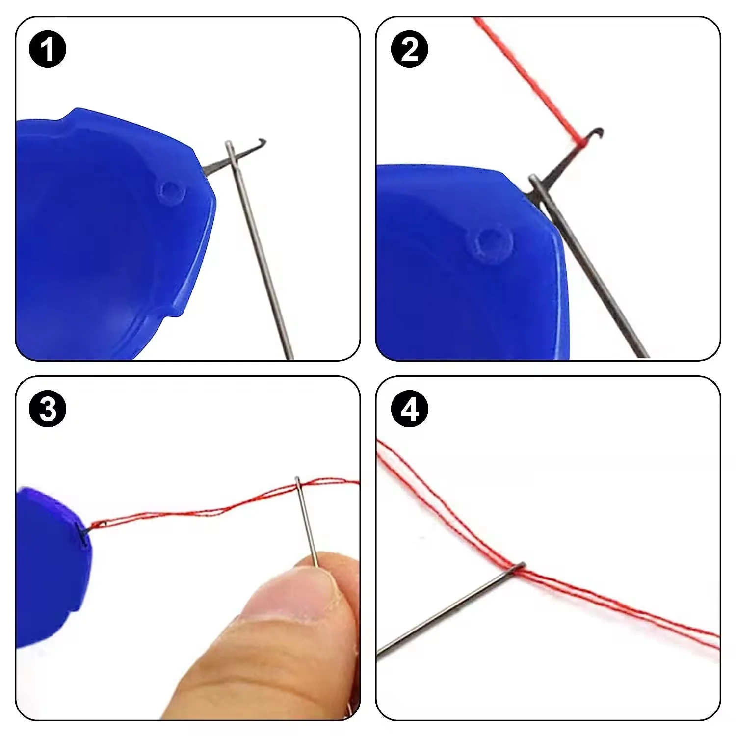 Enfileur de bricolage pour personnes âgées, aiguille de guidage, dispositif facile, fil automatique, outils de couture, accessoires de couture faits à la main, 10 pièces/lot