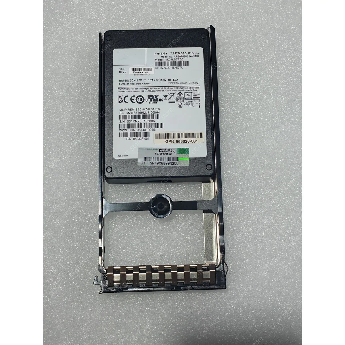Q0F42A 863459-001 850333-001 863628-001 MZ-ILS7T60 PM1633a 7.68TB SAS 12Gbps SSF Enterprise Solid State Drive SSD