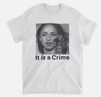Sade Henryjawnson It Is A Crime Shirt Henryjawnson It Is A Crime Graphic T-Shirt Graphic Short Sleeve Shirt Women Summer