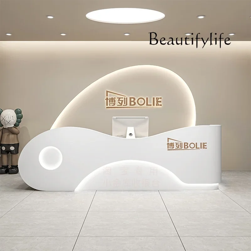 

Smart beauty salon bar counter wedding photography clothing store checkout page confinement center reception desk