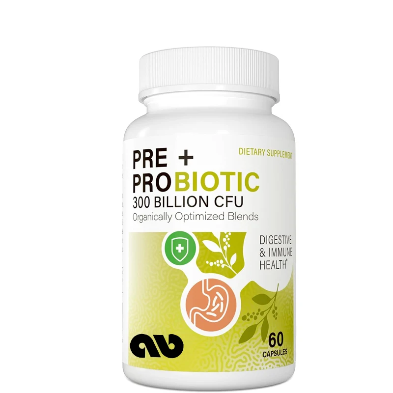 Probiotics for men and women -300 billion colony units, promoting digestive health, immunity, intestinal health, and bloating