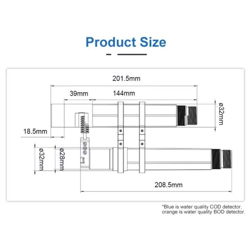 

2026exclusive JXCT-BOD-COD-sersor Онлайн-датчик BOD с высокой точностью для качества сточных вод