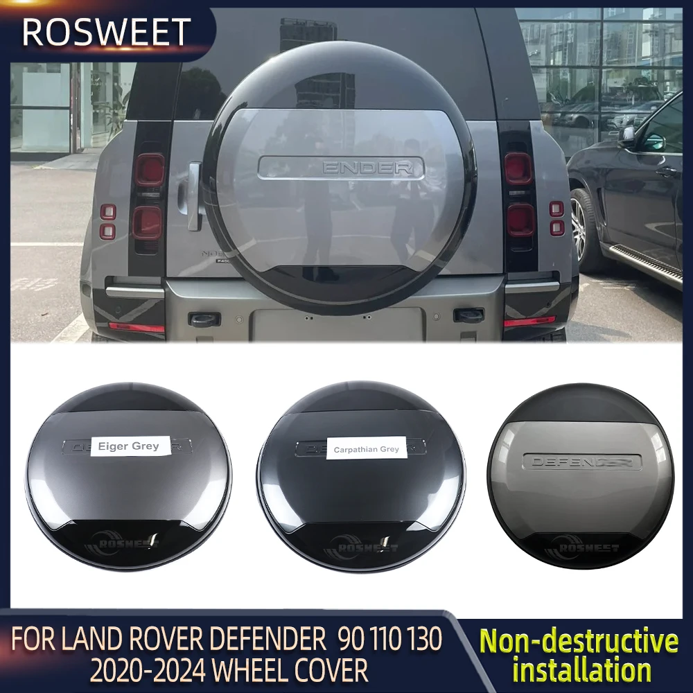 For Land Rover 2020 2021 2022 2023 2024 90 110 130 Defender L663 High quality Rear Spare Tire Protective Cover Car Accessories