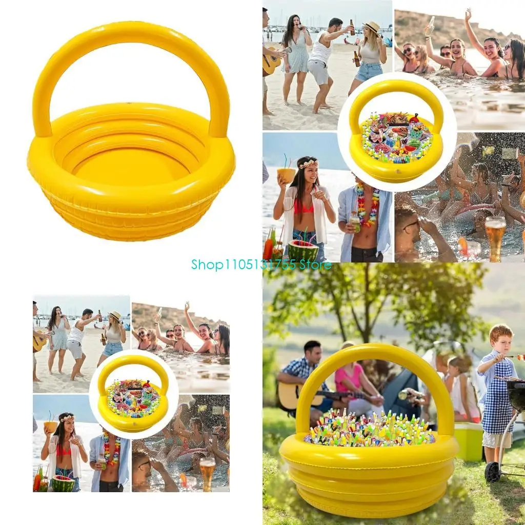 

K0EF Large Capacity Bayfront Drink Refrigerator Basket For Multiple Cansisters And Bottles