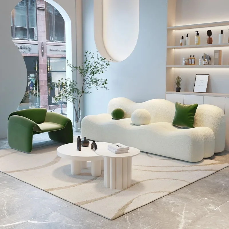 Sofa living room small apartment, special-shaped creativity, sitting area reception sofa