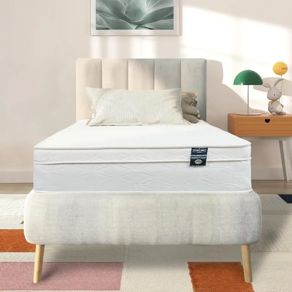 

Twin Bed Mattress Hybrid Twin Mattress with High Density & Comfort Cold Foam with Continuous Coil Springs