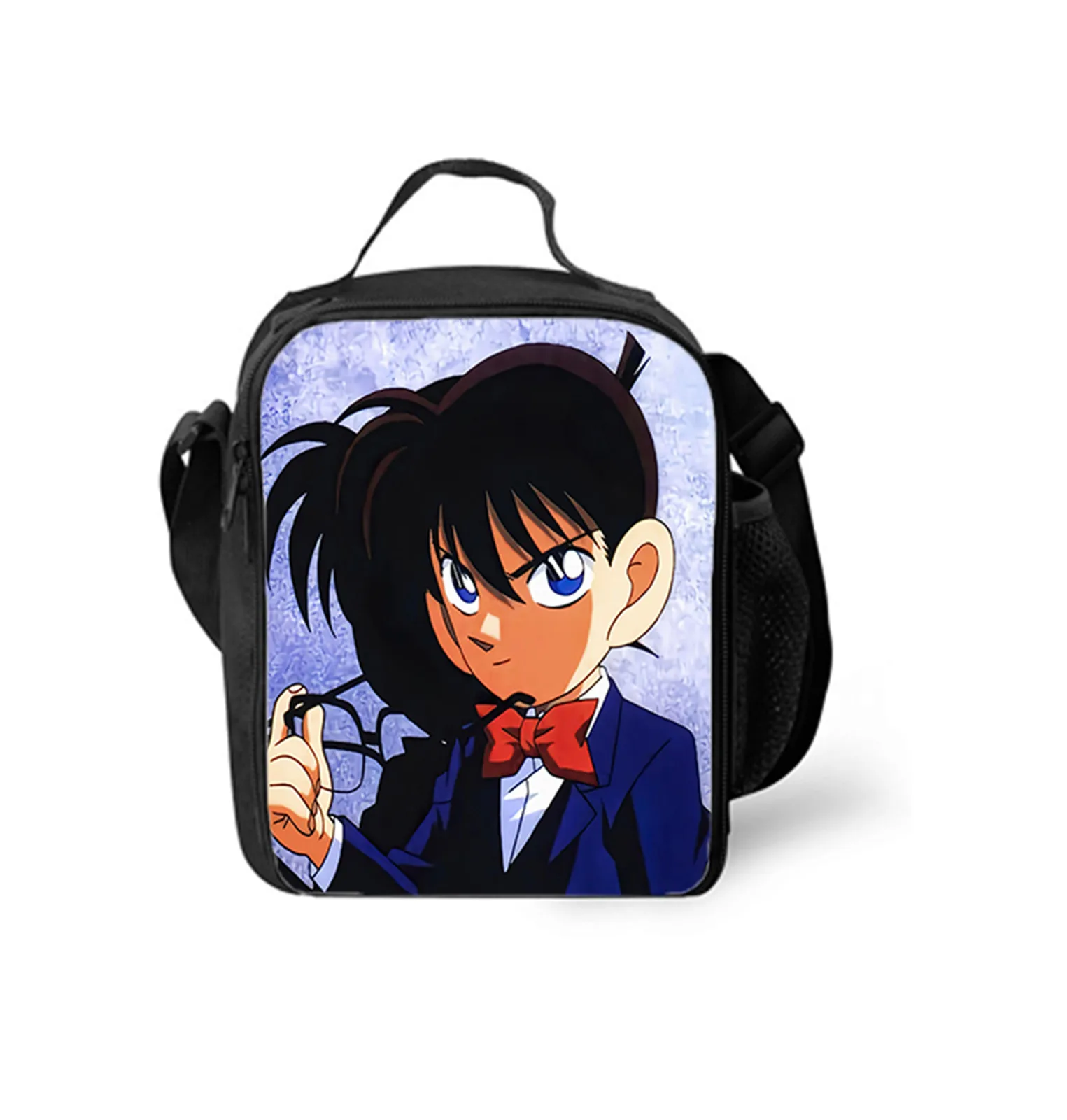 

Student Detective Conan Reusable Thermal Bag Waterproof School Lunch Box Cartoon Lunch Tote for Travel Picnic