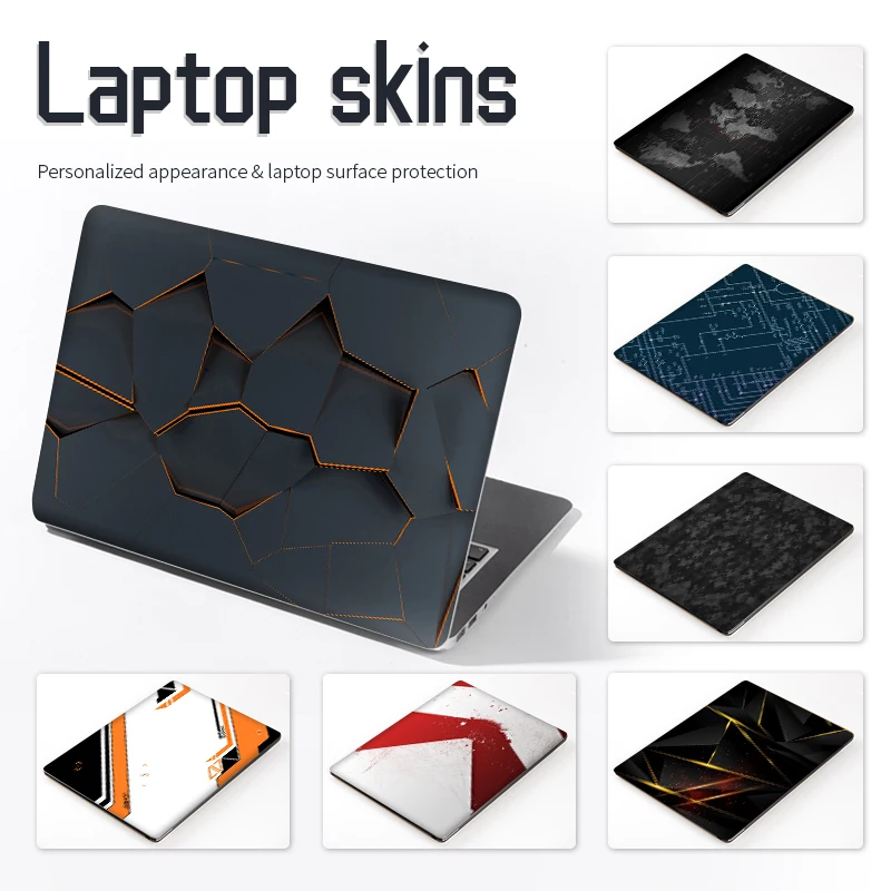 Pegatinas de piel para cubierta de portátil, calcomanía decorativa de PVC de 12 "/13"/14 "/15"/17 "para Acer/Macbook/Lenovo/Asus/HP/Dell