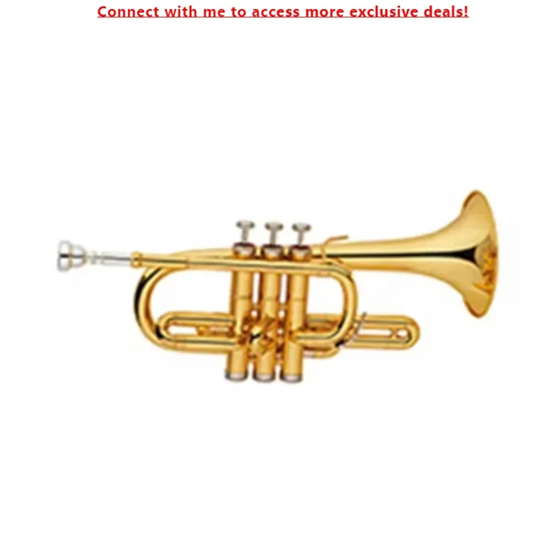 

SEASOUND OEM High Quality Gold C Key Child Trumpet BB Tone With Brass Body And Gold Lacquer Surface JYCTR02