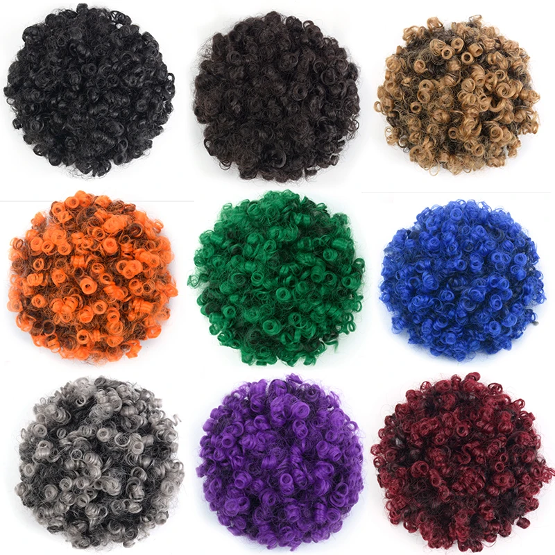 Afro Puff Drawstring For Black Women Hair Piece Hair Extension Curly Hair Ponytail Afro Bun Ponytail Clip on Hair Extensions