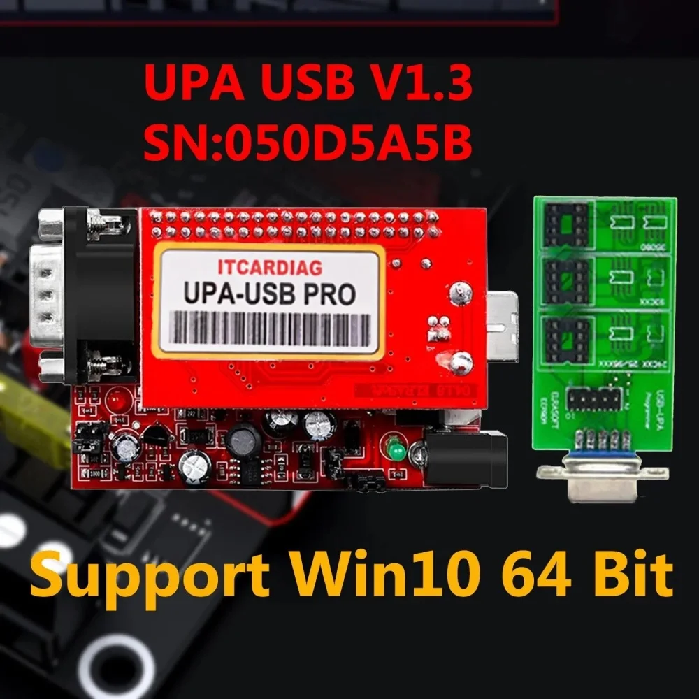 ITCARDIAG UPA-USB PRO V1.3 SN : 050D5A5B ECU Chip Tunning Tool With NEC Functions UPA USB Programmer For Windows 10 64Bit