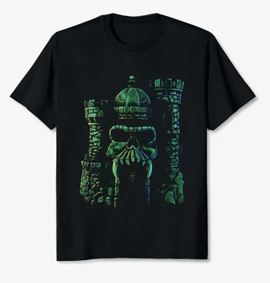 Classic Castle Grayskull Masters of the Universe T-Shirt Size S-3XL Black Color