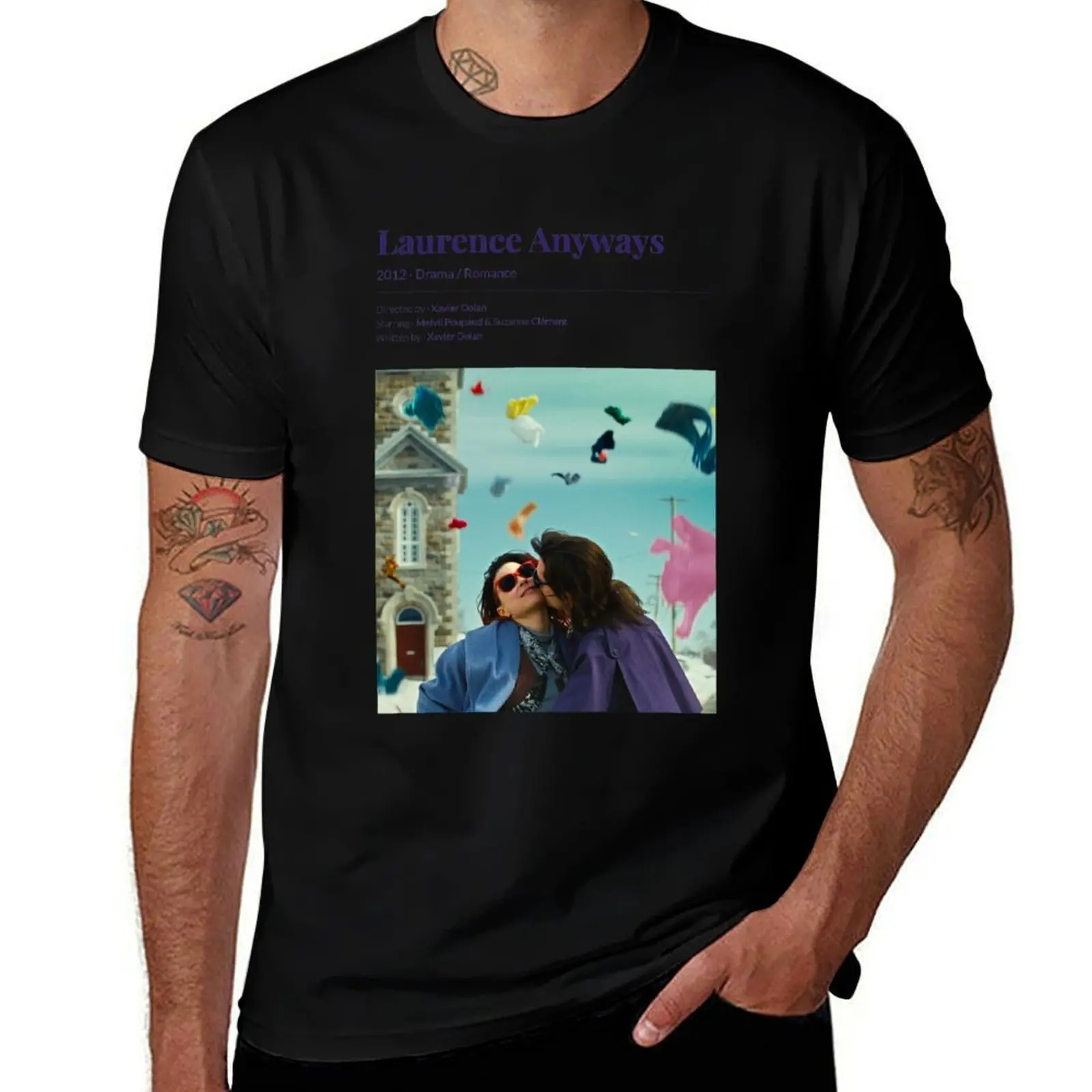 Laurence Anyways (2012) Xavier Dolan Movie T-Shirt Casual Loose Fit Summer Tee Shirt