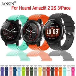 Strap For Amazfit Stratos 2 2S 3 Smartwatch Silicone Watchband For Huami Amazfit Pace Sport Wrist Bracelet Band Wristband Correa